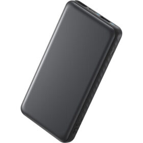 Anker Zolo Power Bank (10K, 22.5w, Built-in Usb-C Cable) Black