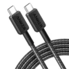 Anker 322 Usb-C to Usb-C Cable (3FT, 60W, Braided) Black