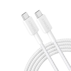 Anker 322 Usb-C to Usb-C Cable (6FT, 60W, Braided) White